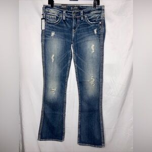 Silver Jeans Co Aiko Flap Boot Cut SZ 29x33